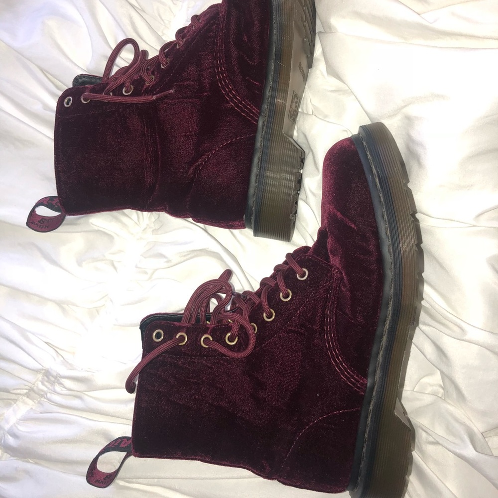 Red velvet doc martens